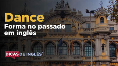 O passado de dance em inglês