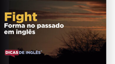 O passado de fight em inglês