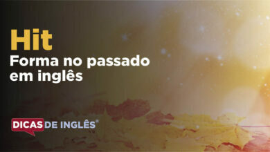 O passado de hit em inglês
