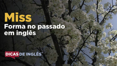 O passado de miss em inglês