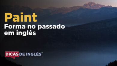 O passado de paint em inglês