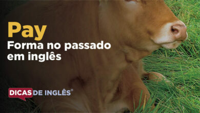 O passado de pay em inglês