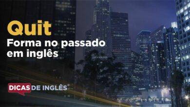 O passado de quit em inglês
