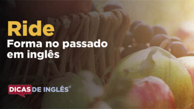 O passado de ride em inglês