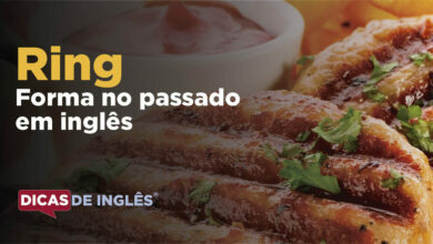 O passado de ring em inglês