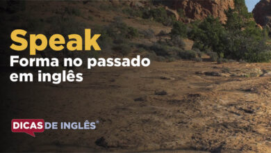 O passado de speak em inglês