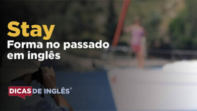 O passado de stay em inglês