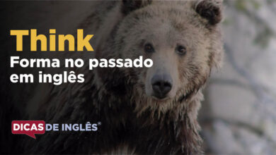 O passado de think em inglês