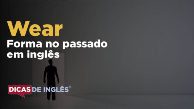 O passado de wear em inglês