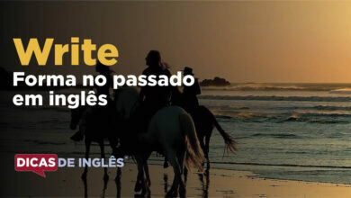 O passado de write em inglês