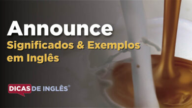 O que Announce significa em ingles