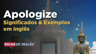O que Apologize significa em ingles