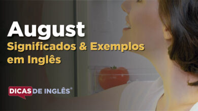 O que August significa em ingles