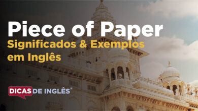 O que Piece of Paper significa em ingles