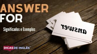 O que answer for significa em ingles