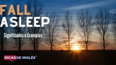 O que fall asleep significa em ingles