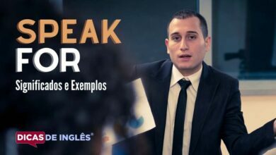 O que speak for significa em ingles